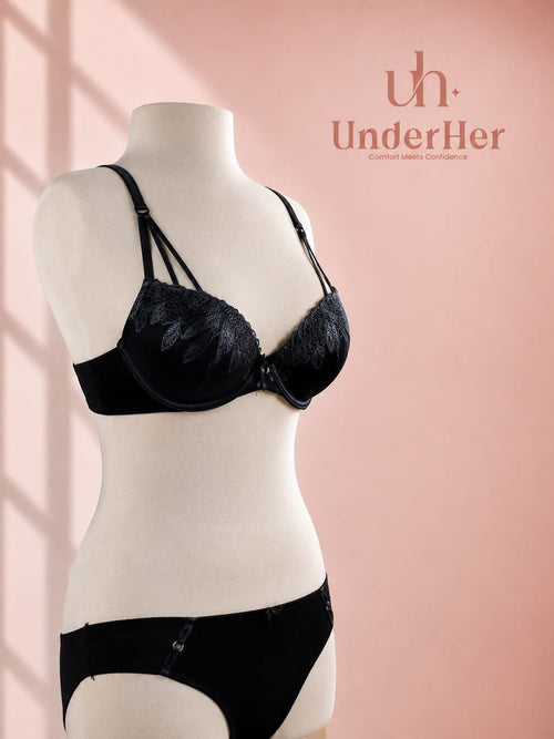 UnderHer™ Midnight Lace Set