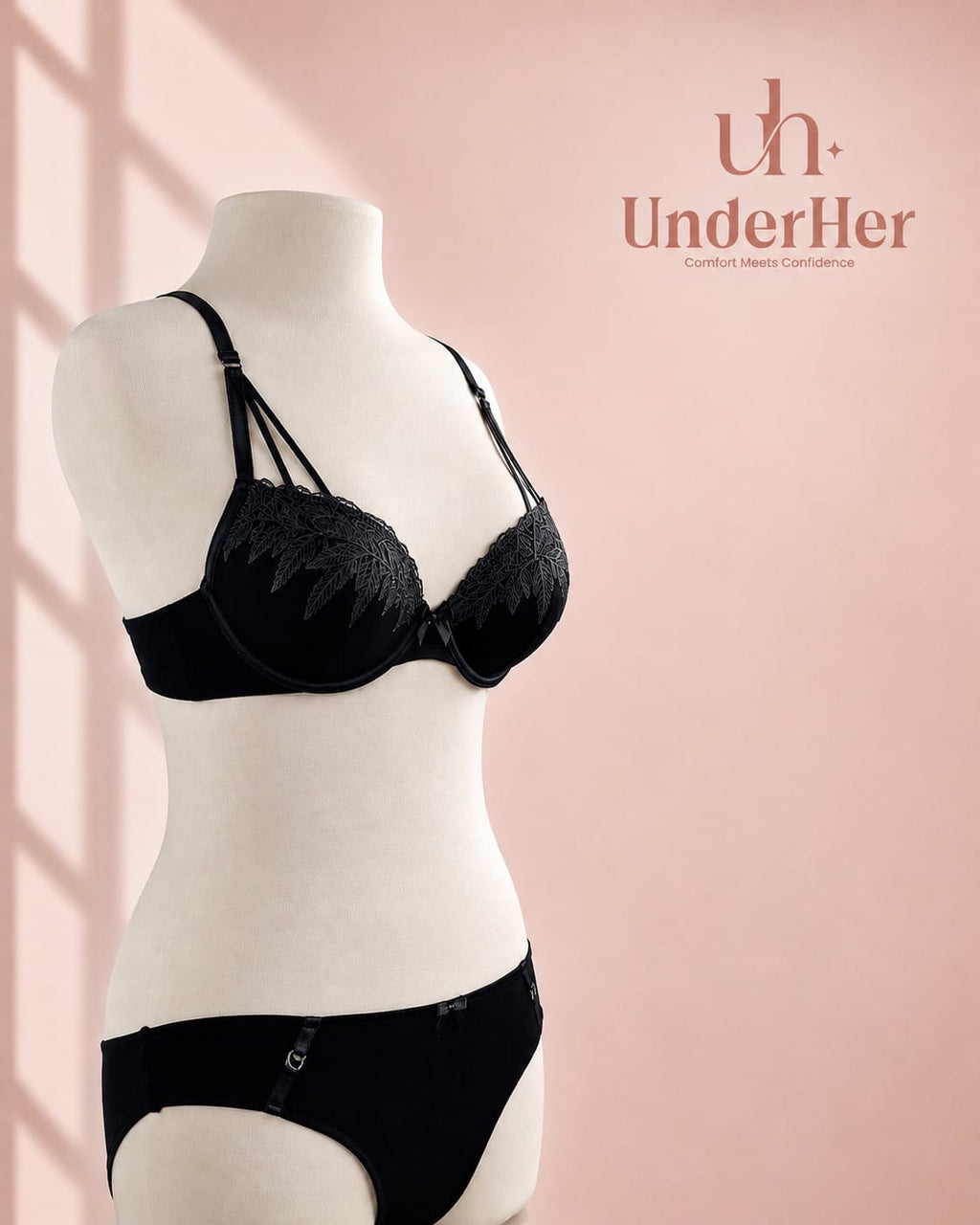 UnderHer™ Midnight Lace Set